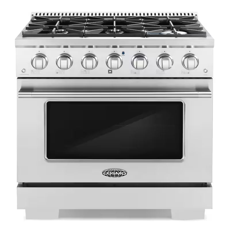 36 in. Gas Range with 6 Burners and Cast Iron Grates in Stainless Steel I647356