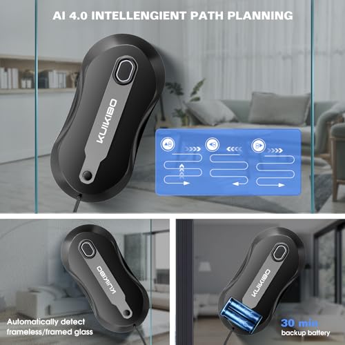 Window Cleaning Robot with Dual Water Spray 3500Pa O8200