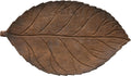 Hand-Carved Mango Wood Leaf Tray, Brown Pack of 2 B846436