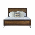 Brown Black Wood Queen Bed E83670