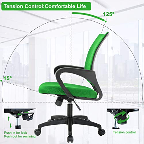 Black Ergonomic Mesh Office Chair with Lumbar Support and Armrest Z98152