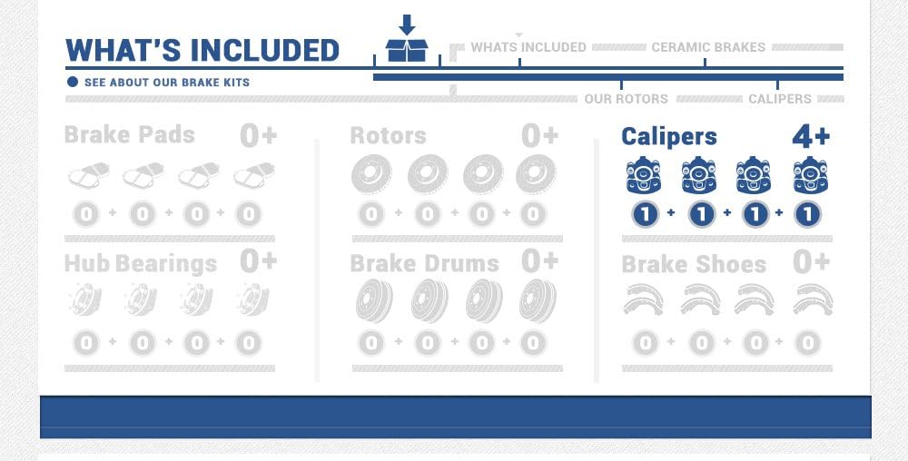 Brake Kit with Calipers and Hardware J7799