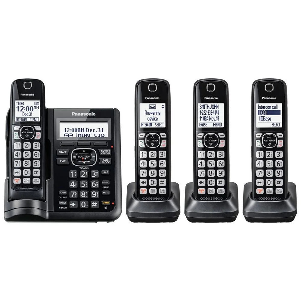 Cordless Phones with Answering Machine - 4 Handsets P1958