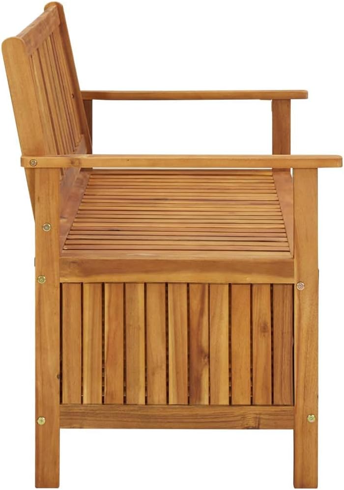 Solid Acacia Wood Garden Storage Bench Y801
