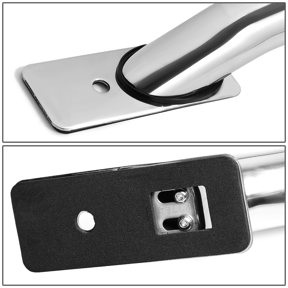 Pair of Stainless Steel Chrome Truck Side Bar Rail M1116