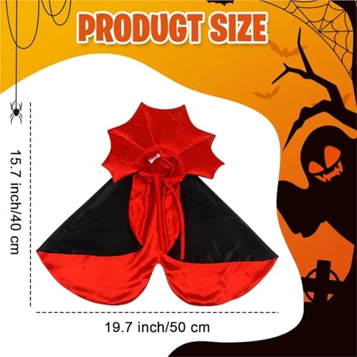 6-Piece Halloween Pet Cape Cloak Red Black B2413