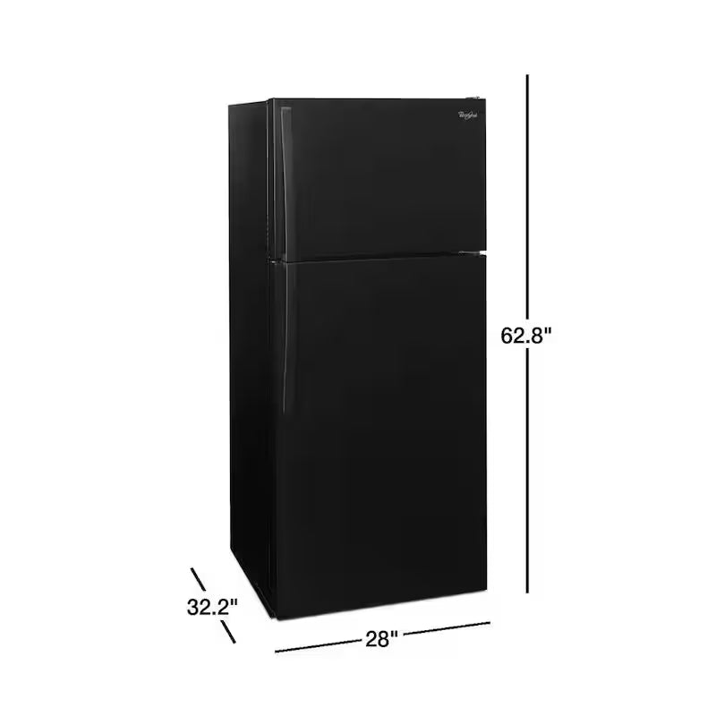 Black Top Freezer Refrigerator Q7784