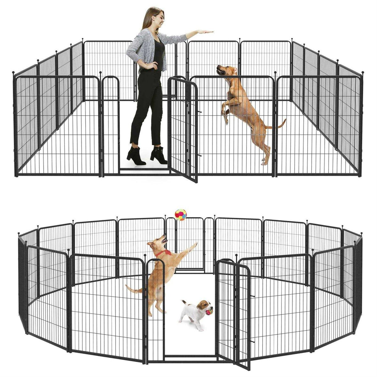 Heavy Duty Anti-Rust Dog Playpen with Doors C150