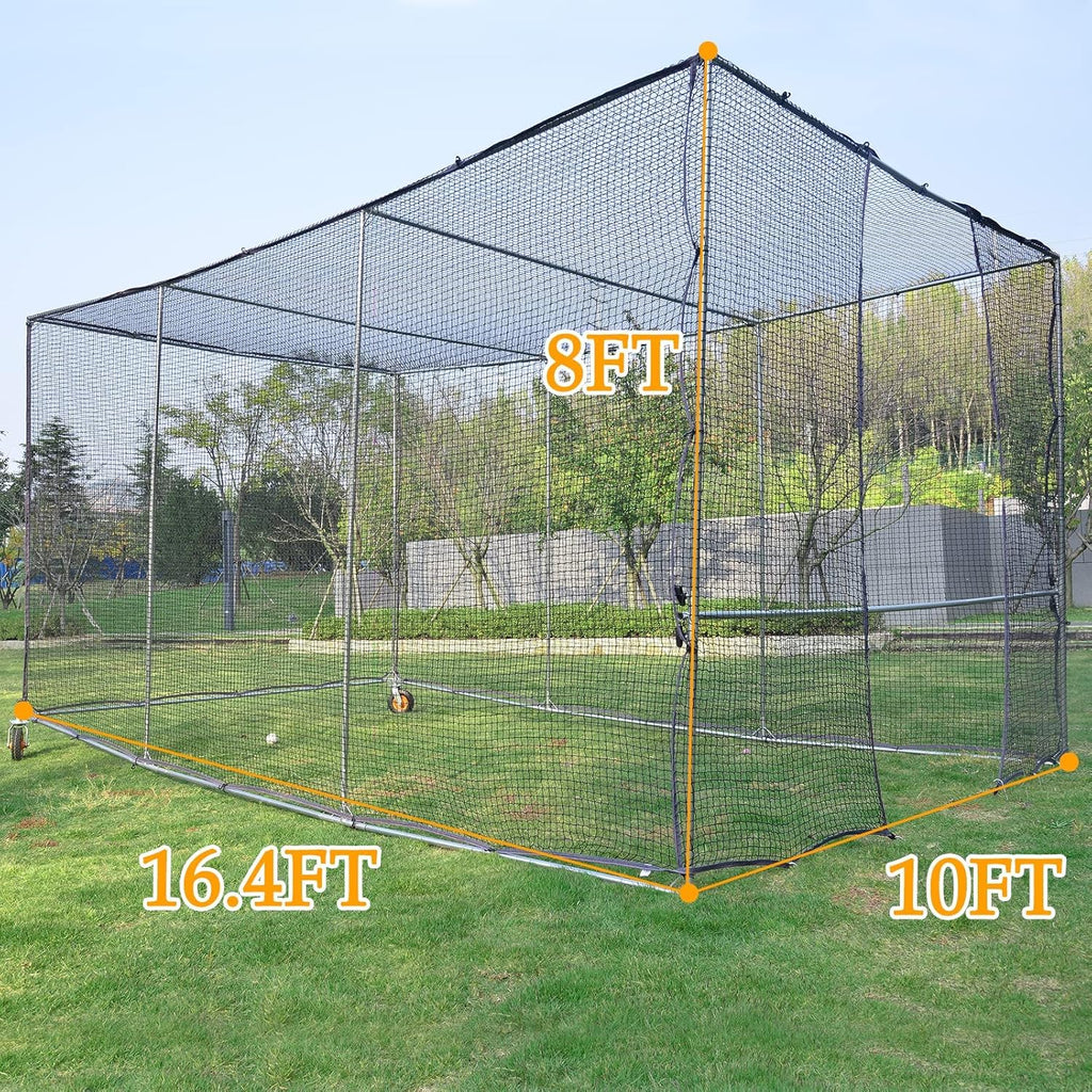 16X10X8FT Batting Cage with Wheels H479496