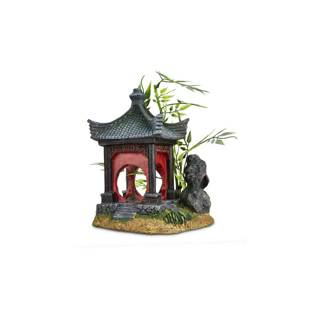 Asian Gazebo with Bamboo Ornament Q3220