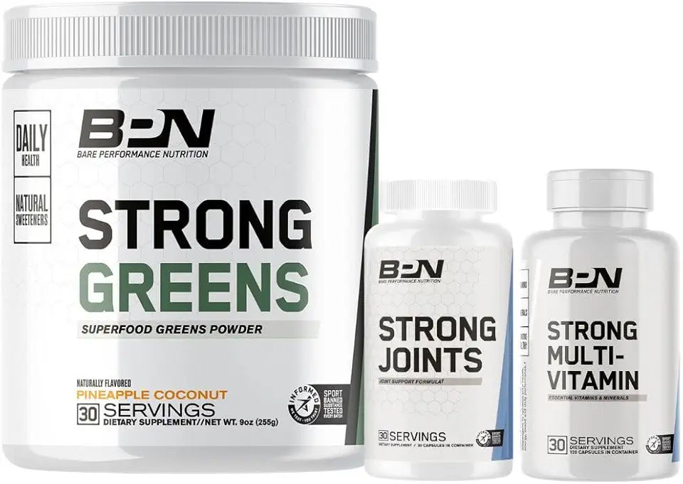 Greens Superfood Powder & Joints & Multi-Vitamin Bundle N382