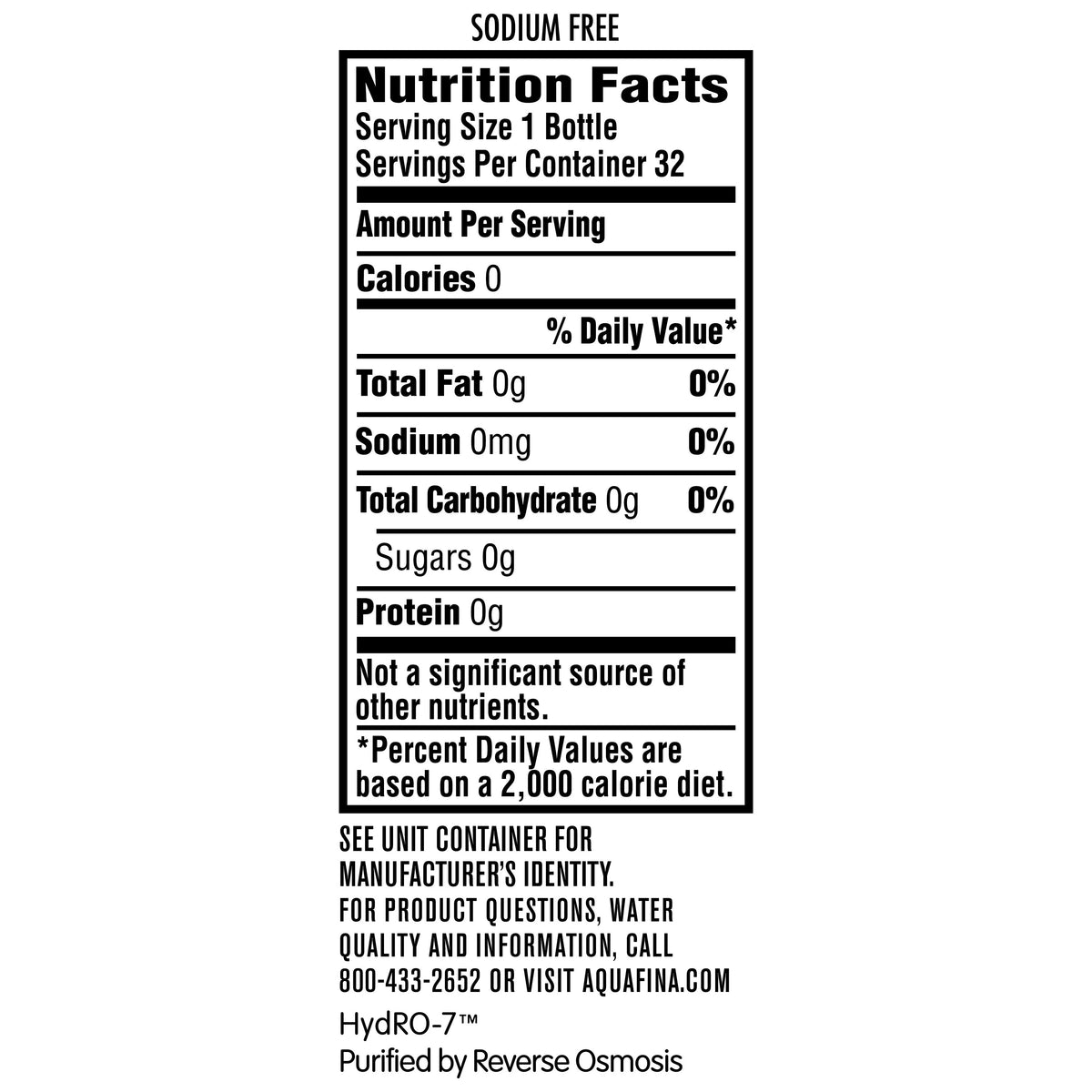 16.9 oz 32 Pack Purified Bottled Drinking Water J246