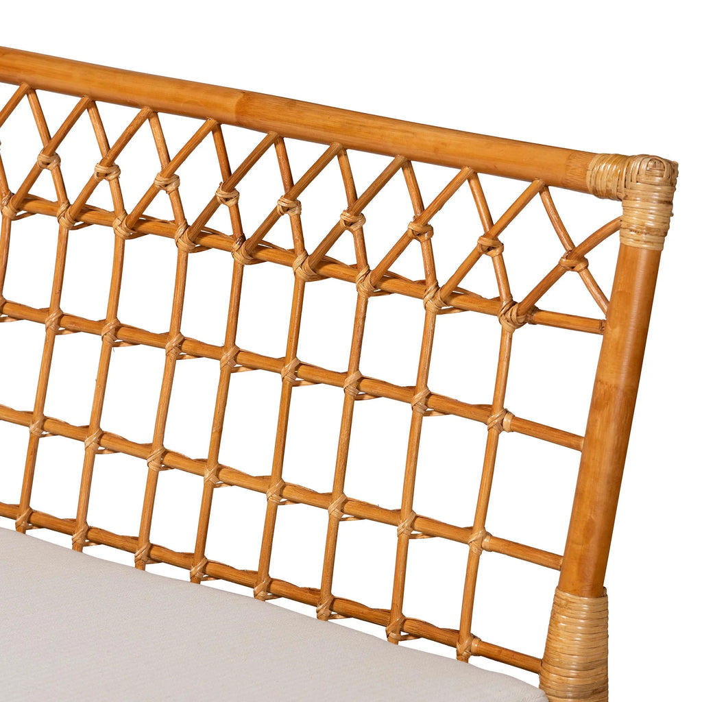 Honey Rattan 4-Piece Dining Nook Set F1624