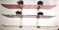 Wall Mounted Snowboard Rack Holds 3 Snowboards O701