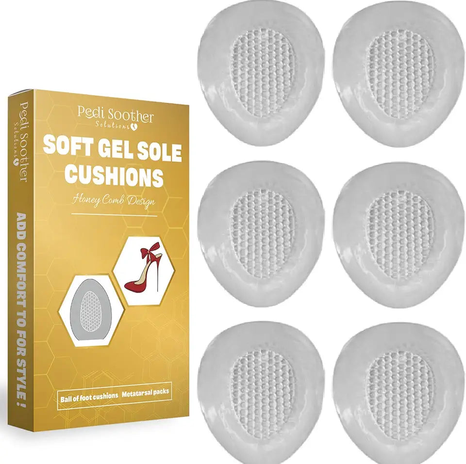 Gel Ball of Foot Cushions Reusable Metatarsal Pads L430