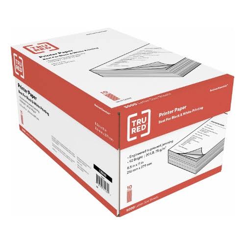 8.5x22 x 11x22 Printer Paper 20 lbs. 92 Brightness 500/Ream 10 Reams/Carton U2830