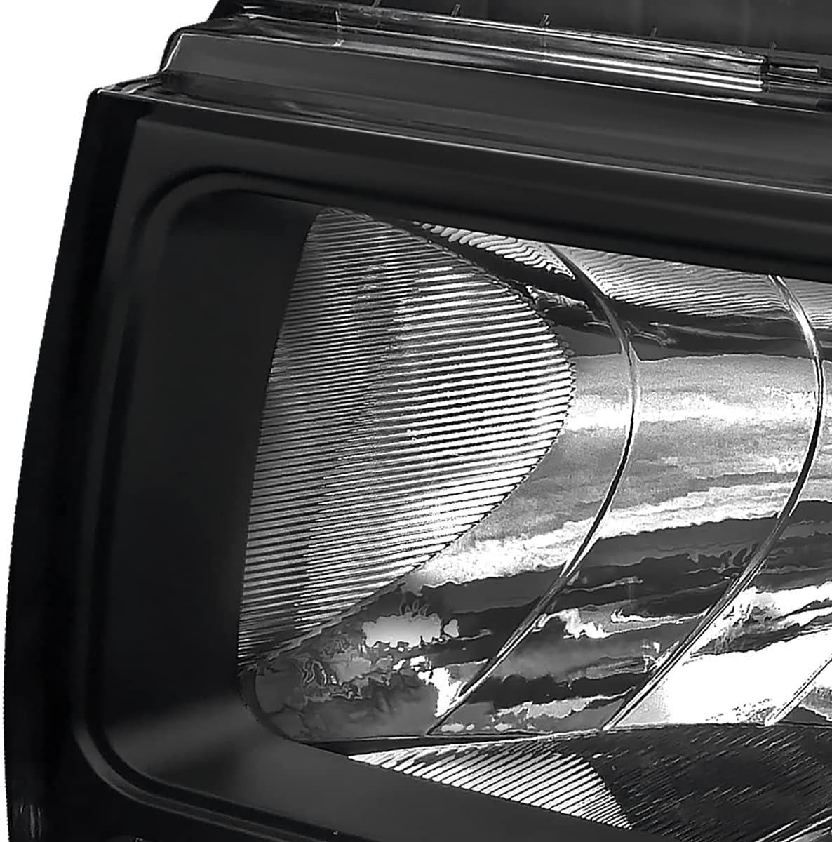 Euro Black Headlights Pair U913