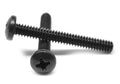 #6-32 x 1 3/8 Coarse Thread Machine Screw Phillips Pan Head Low Carbon Steel Black Oxide T885844