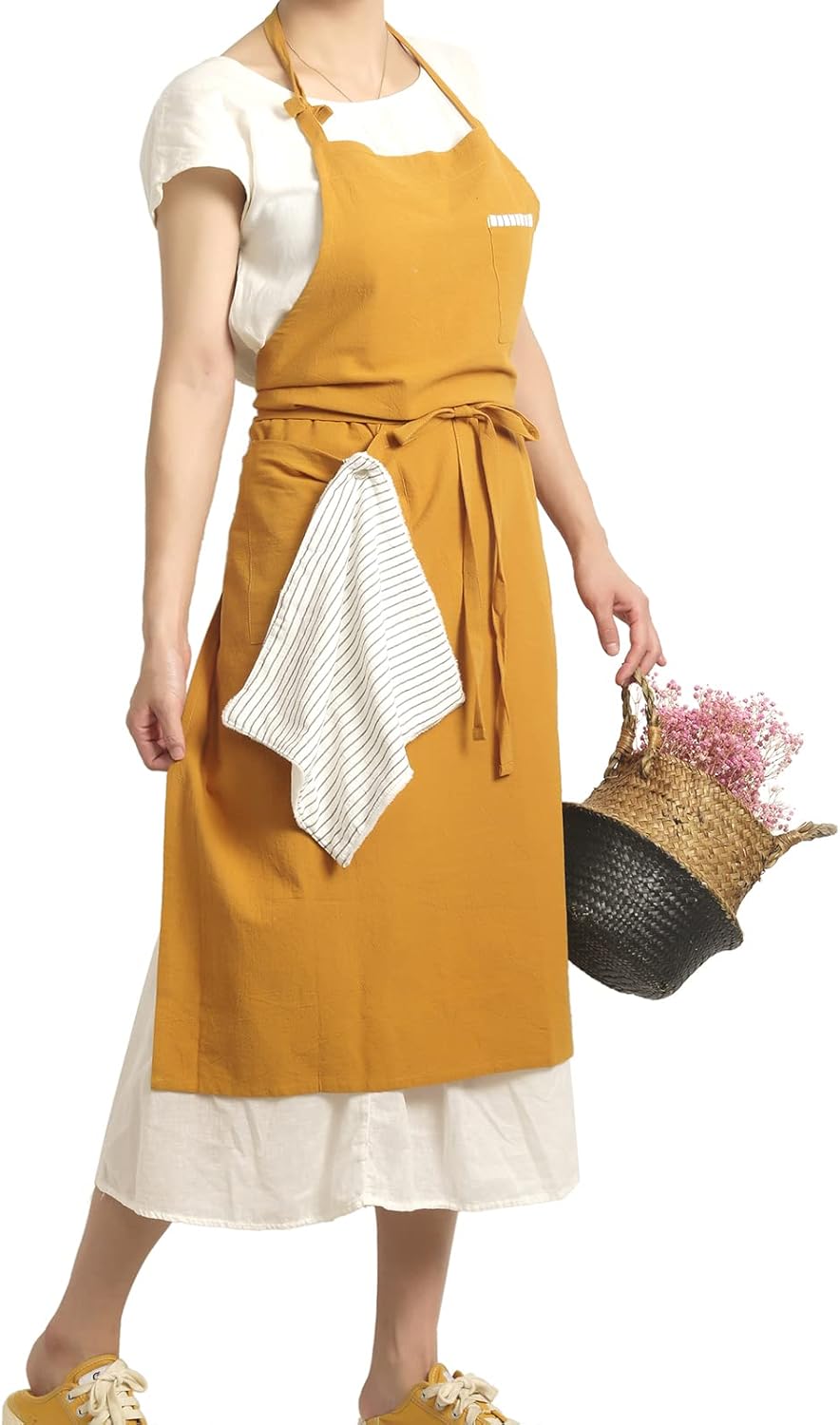 Soft Cotton Linen Apron Pack of 2 Q767195