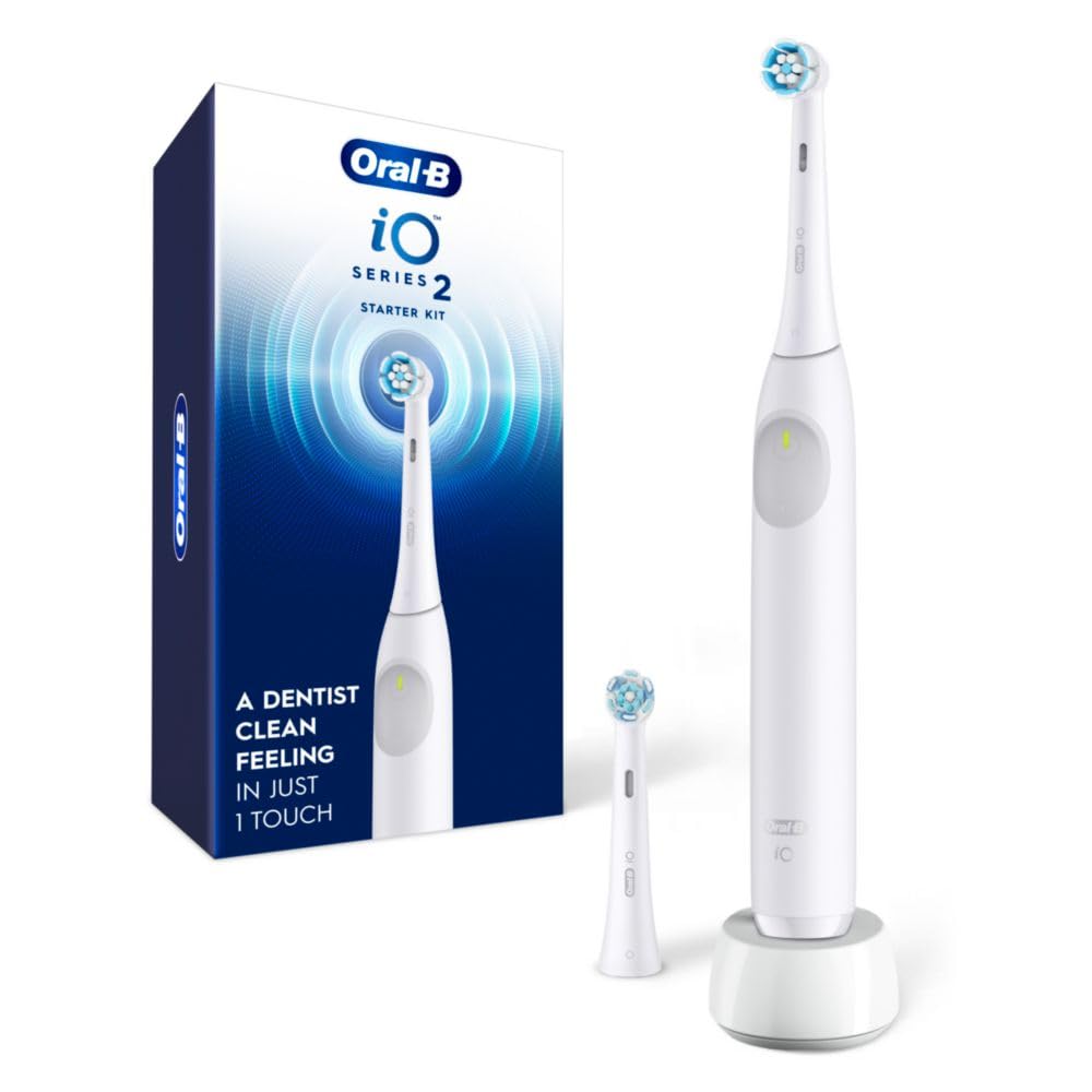 Pure White Rechargeable Electric Toothbrush with 2 Brush Heads Q48042