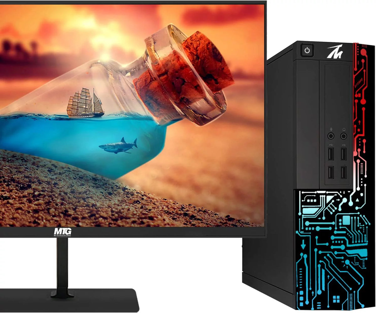 Restored Computer Desktop PC, Core i5, 8GB RAM, 500 GB HDD, 27 Inch 165Hz Gaming Monitor, Win 11 Home (Renewed) D3015