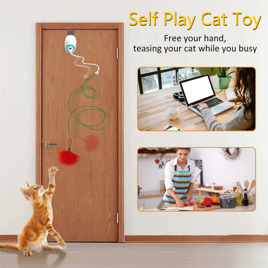 Automatic Hanging Cat String Toy I361