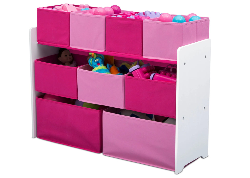 Grey Multi-Bin Toy Organizer with Storage Bins Q7020