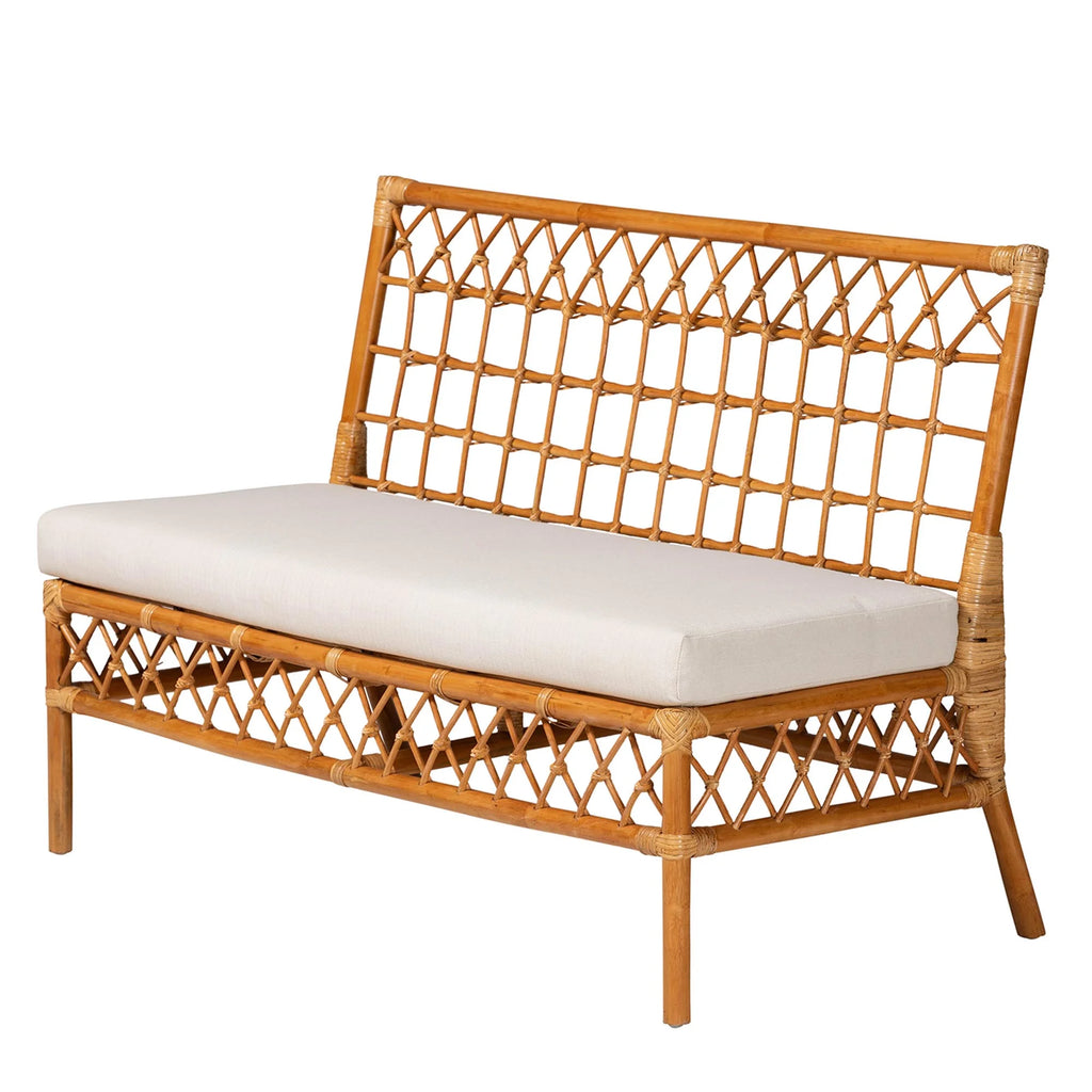Honey Rattan 4-Piece Dining Nook Set F1624