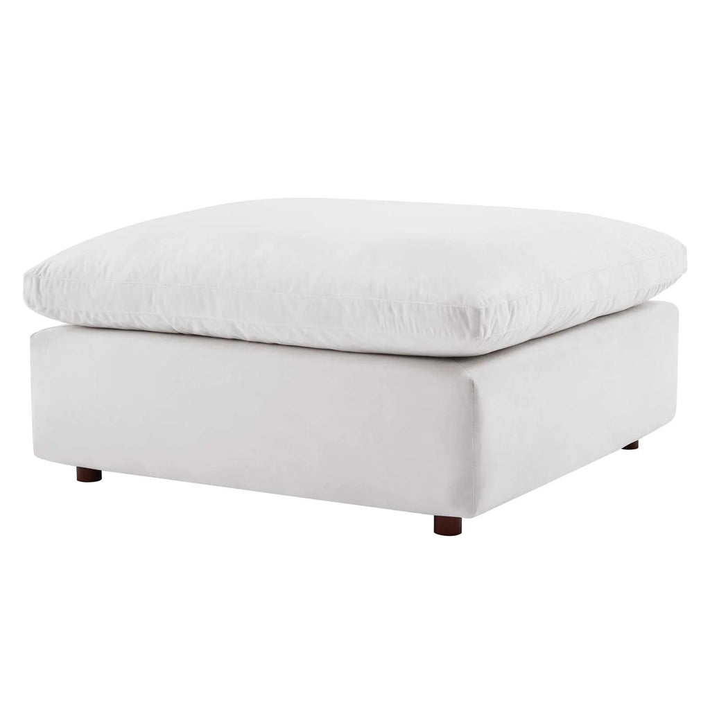 White Velvet Sectional Sofa Set Q403