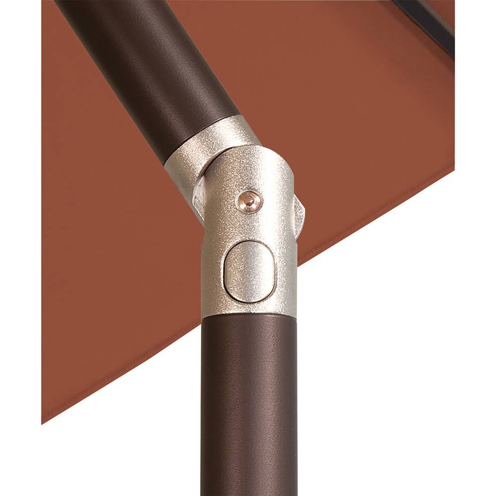 Bronze 9 ft. Octagon Sunbrella Push Button Tilt Umbrella I8087