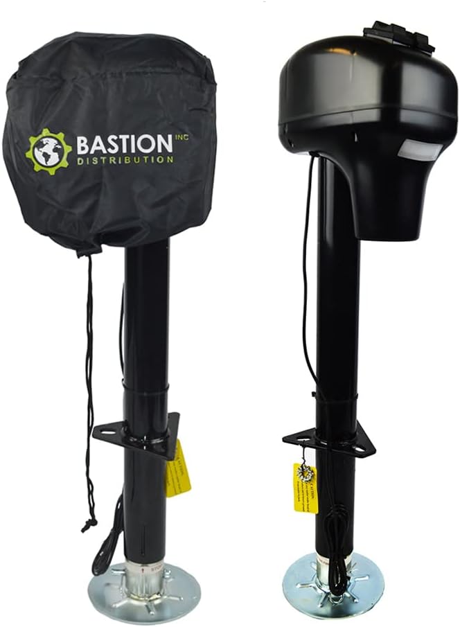 Electric Power Tongue Jack with Cover, 3500LB A-Frame Capacity, 12V, Front LED K353