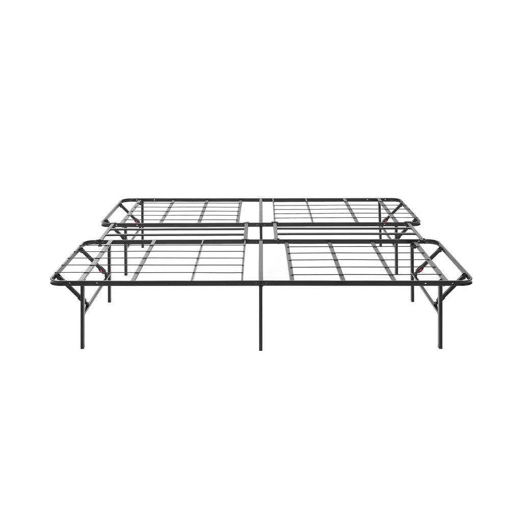14 Convertible High Platform Metal Bed Frame, Twin/Full, Black G782