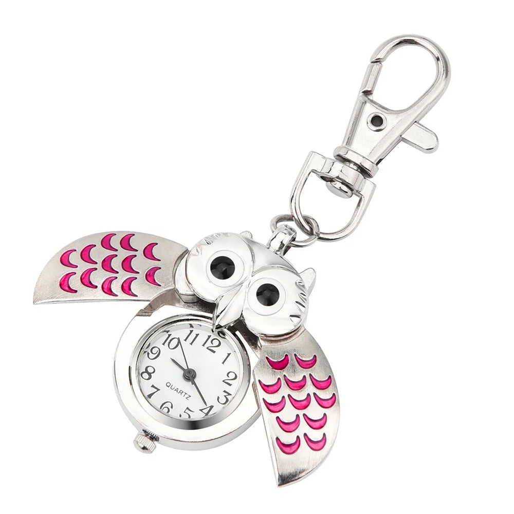 Owl Watch Clip Pocket Keychain R30439