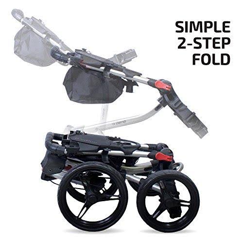 Matte Black Red Push Cart J4691