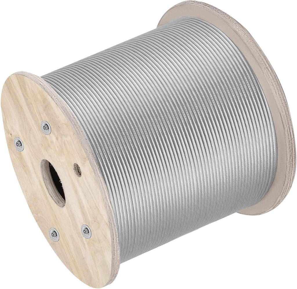 304 Stainless Steel Cable 1/4 Inch 7 X 19 Wire Rope 200Feet H379886