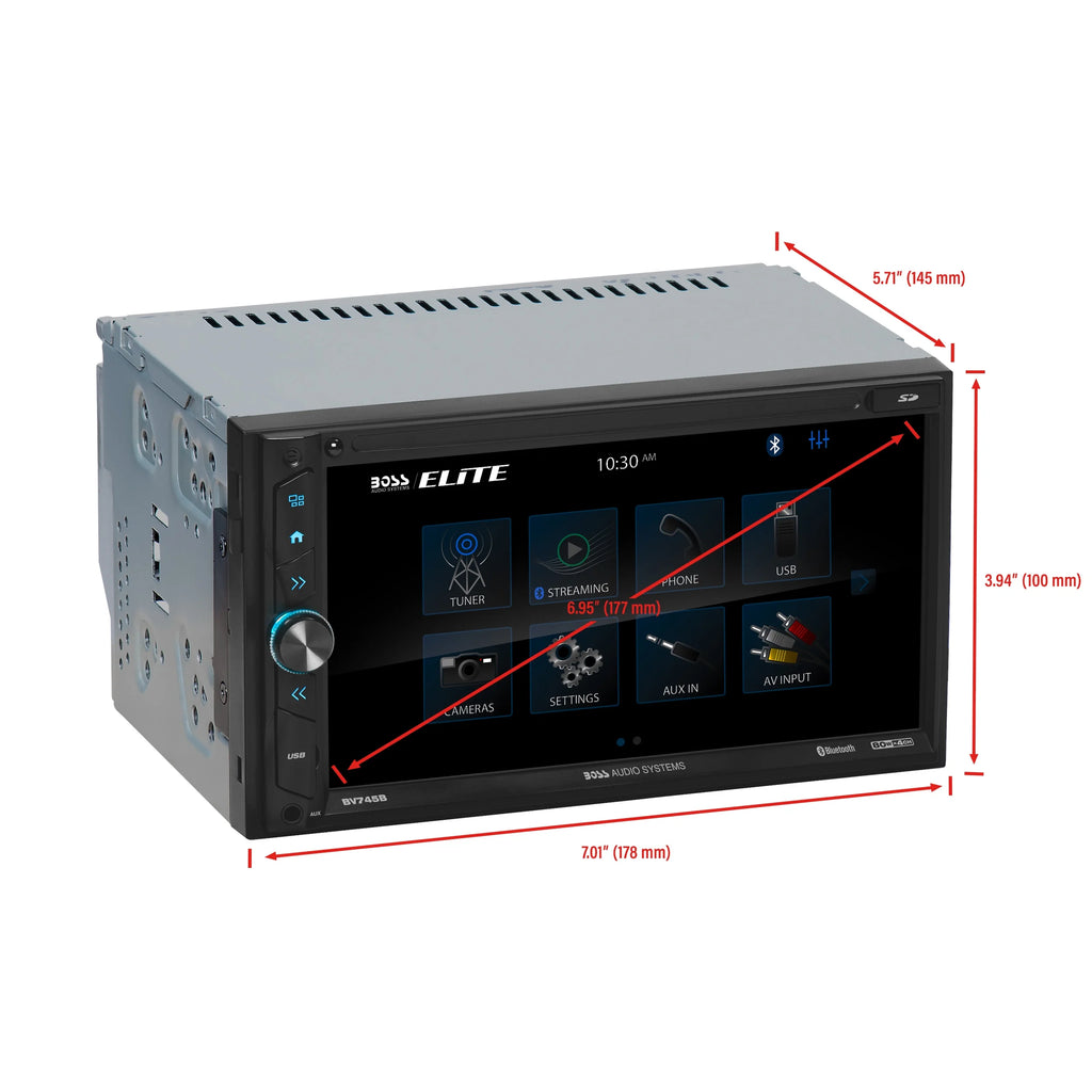 6.95 inch Double Din Touchscreen Bluetooth Car Stereo System N9490