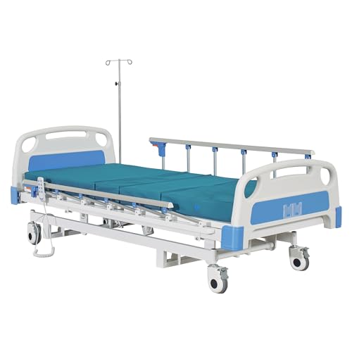 Electric Hospital ICU Bed with Mattress & IV Pole N896