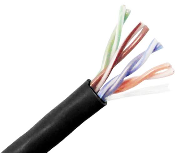 Cat5e Plenum Bulk Ethernet Cable, Cmp UL Listed, Solid Copper UTP, 24 AWG 1000ft White P30297