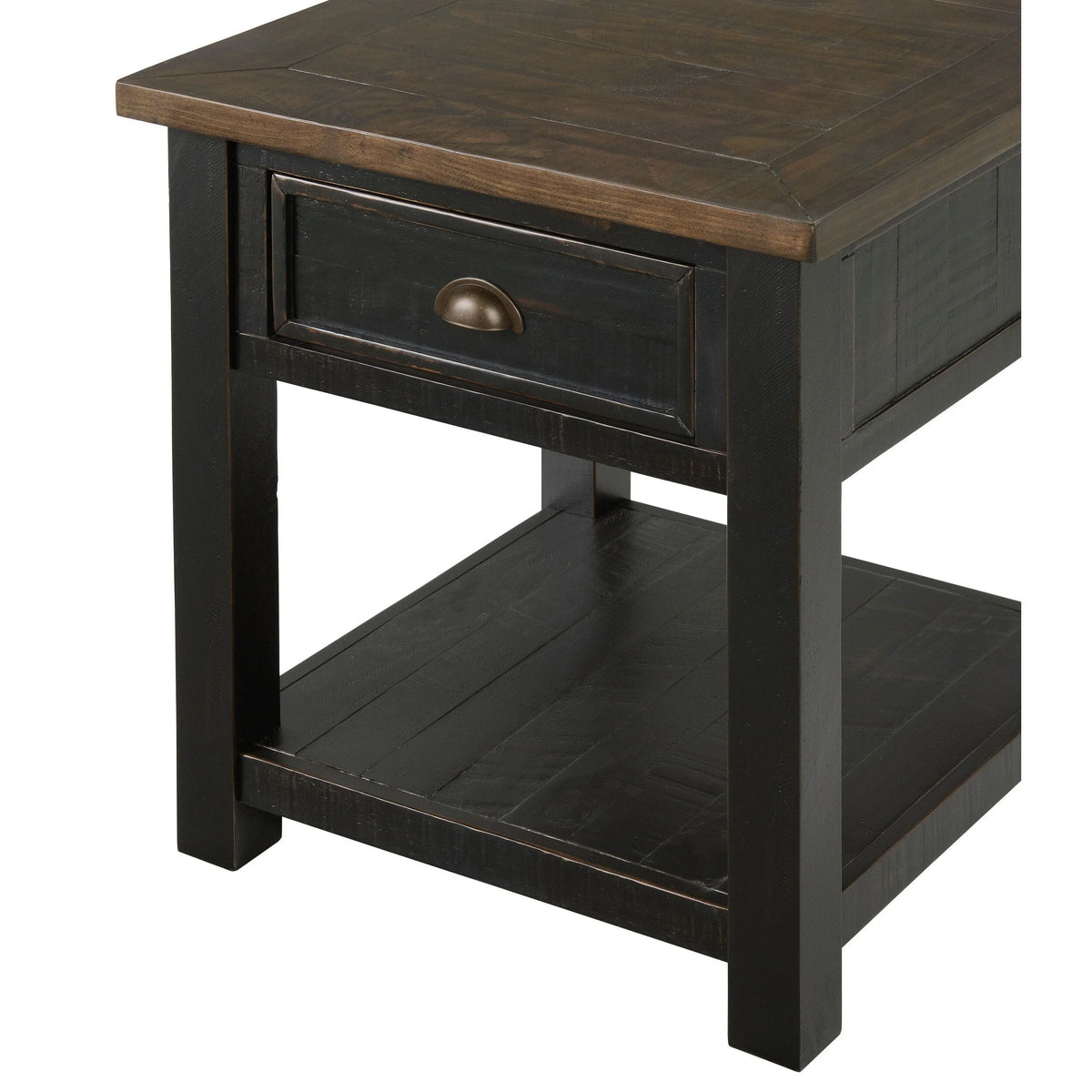 24 Inch End Table with Drawer and Shelf X607