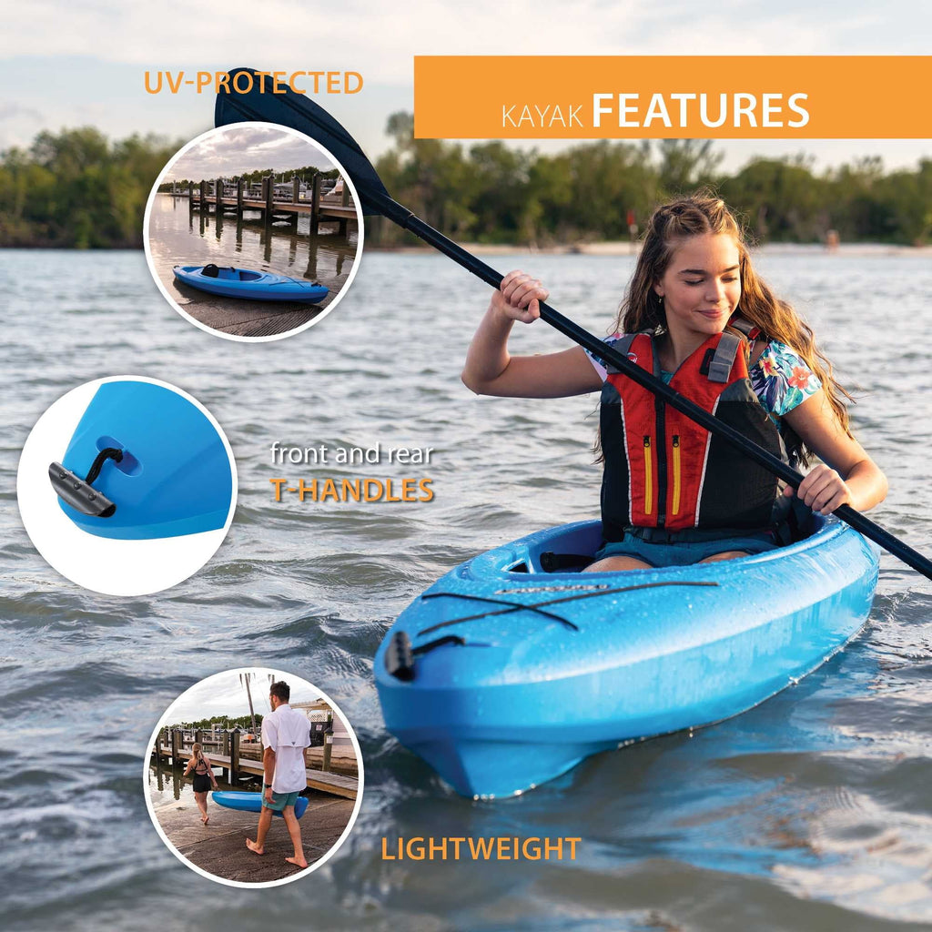 Green 8 ft. Sit-Inside Kayak G319