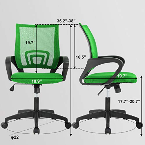 Black Ergonomic Mesh Office Chair with Lumbar Support and Armrest Z98152