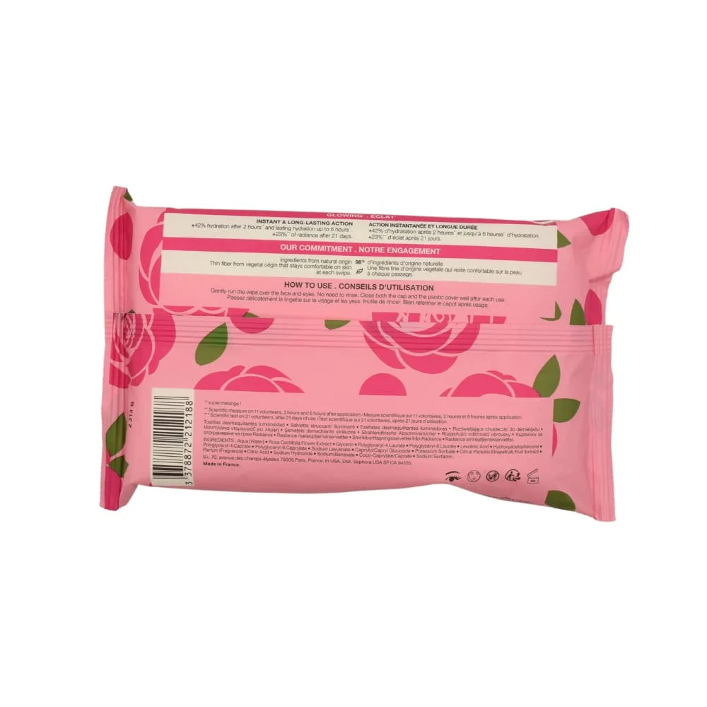 Rose Cleansing + Exfoliating Wipes L61580