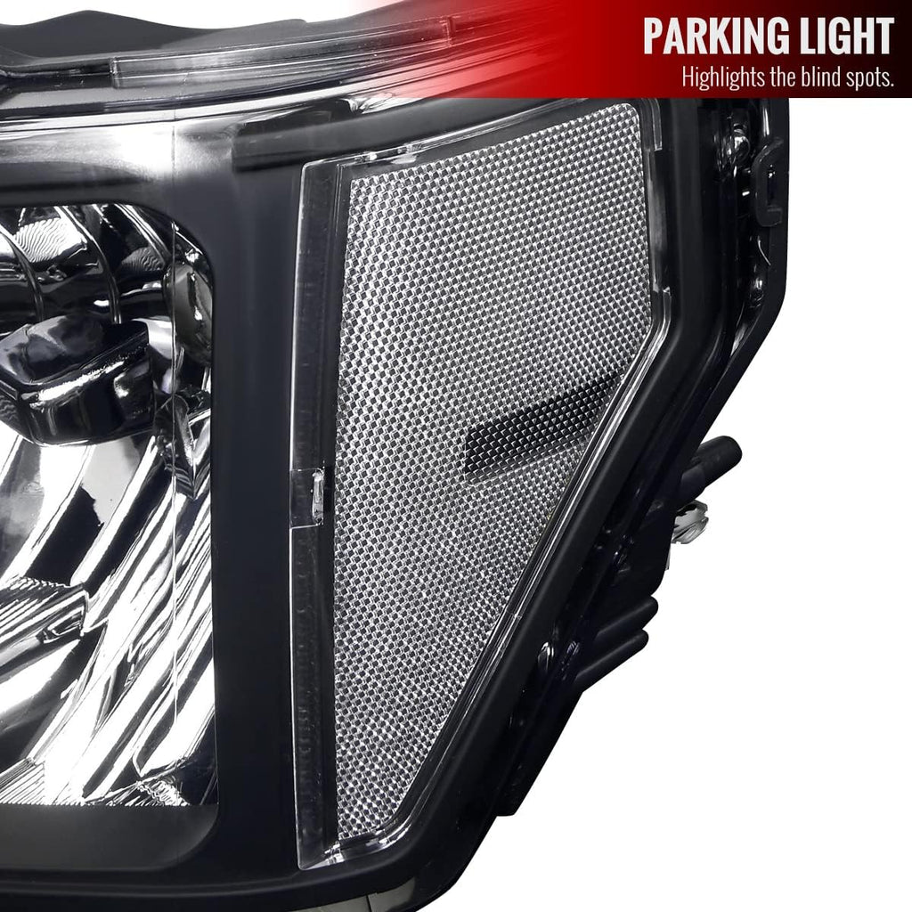 Euro Black Headlights Pair U913