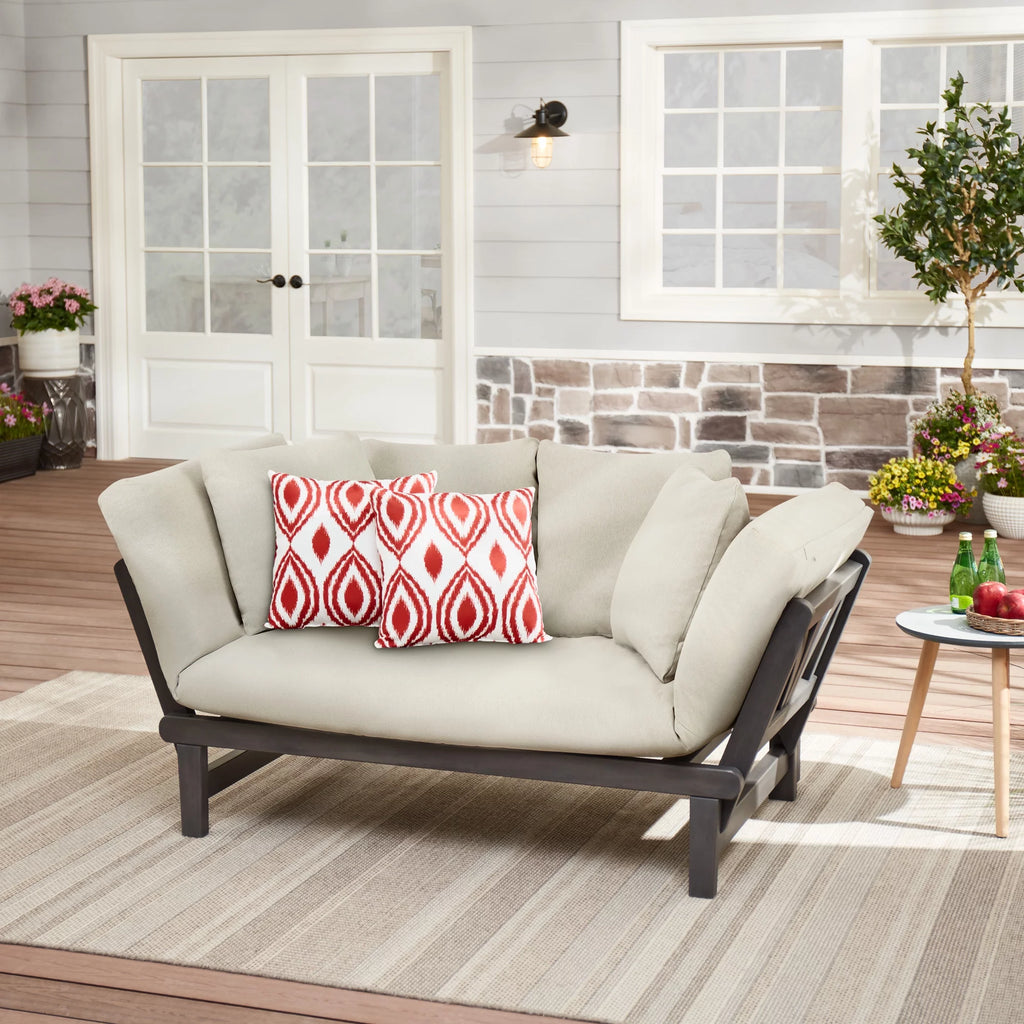 Convertible Outdoor Daybed Sofa Green Cushion V335585