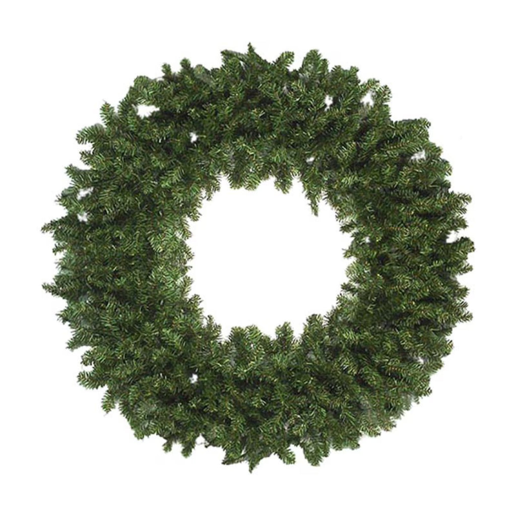 60 in. Unlit Artificial Canadian Pine Christmas Wreath E7682