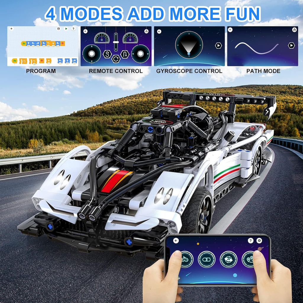 Remote Control Car Building Toys STEM Building Sets V695