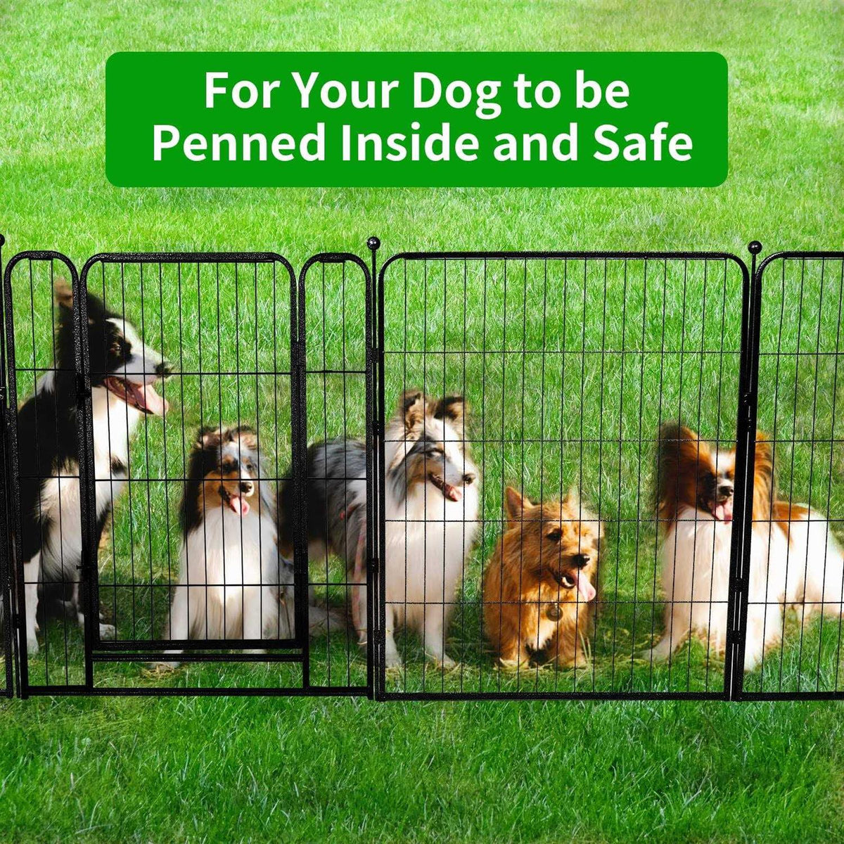 Heavy Duty Anti-Rust Dog Playpen with Doors C150