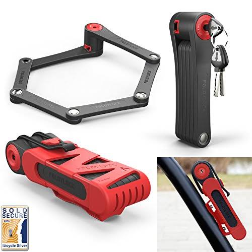 Heavy Duty Bicycle Lock with Carrying Case, 35 inch Red B3825