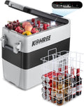 12 Volt Portable Car Fridge 53 Quart Dual Zone Freezer W615