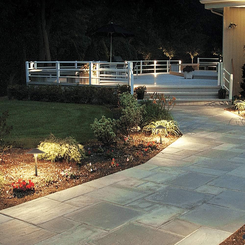 Bronze Cast-Aluminum Outdoor Path Light 8PK P34235